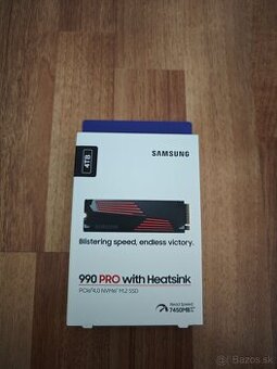 Predám Samsung 990 PRO 4TB Heatsink