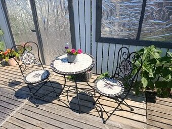 Mozaikový bistro set Amarilo