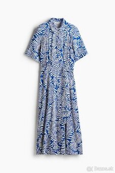 Košeľové šaty H&M so zaväzovacím opaskom,M - 38