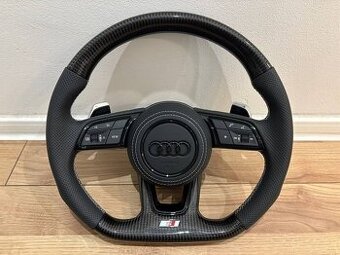 AUDI KARBON ŠPORTOVÝ PERFOROVANÝ ZKOSENY VOLANT