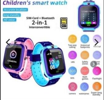 Dětské smart watch, kamera,GPS,Sim, chytré hodinky