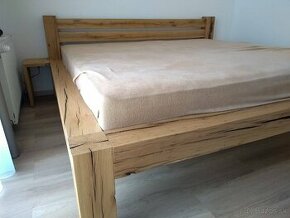 Dubová posteľ "natural"