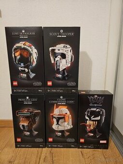 LEGO Star Wars a Marvel helmy NOVÉ