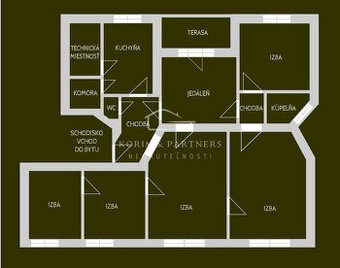 Veľkoplošný 5-izbový meštiansky byt v centre mesta