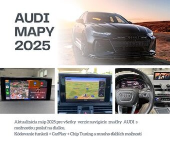 Aktualizácia navigácie AUDI Mapy 2025 Carplay / Kodovanie