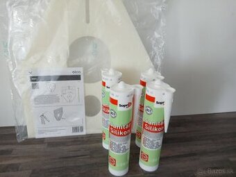 Predám biely silikon a protihlukovú sanitárnu izoláciu