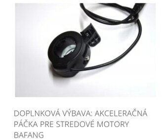 Predám akceleracnu páčku pre bafang bbs 01