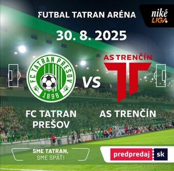 Vstupenka TATRAN PREŠOV - AS TRENČÍN