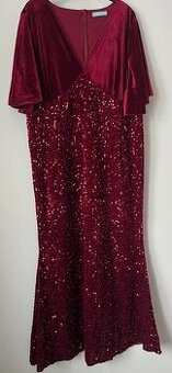 PEKNÉ PLESOVÉ ŠATY veľ.48/50