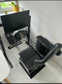 Playseat Evolution Black (koža) + monitor stand