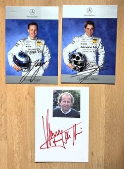 Klaus Ludwig orig. autogram a Mercedes autogramkarty