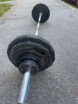 Olympijská tyč so závažím spolu 105kg