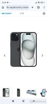 Predám nový nepoužívaný Apple iPhone 15 128GB čierny