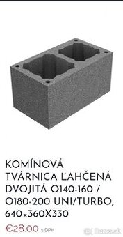 Komínová tvárnica dvojitá - 1