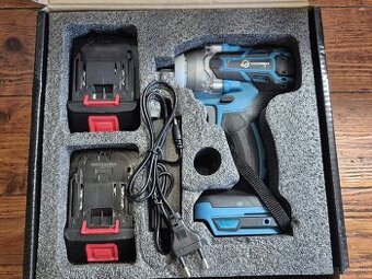 Rázový uťahovák + 2x batéria + nabíjačka - 60€