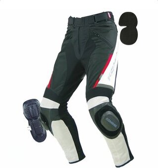 Textilné nohavice s kožou Komine L /52