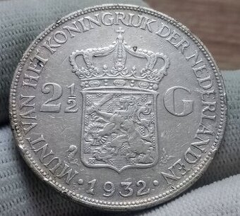 Strieborné mince Holandska.