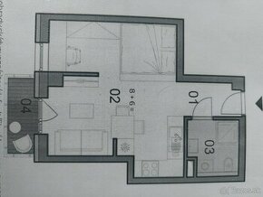 1-izbový byt v novostavbe 34,5 m2 Trenčín-Zámostie