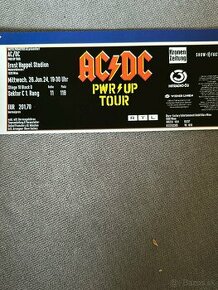 AC/DC Power Up concert Vieden 26.6.2024 Listok na sedenie