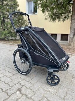 Cyklovozík Thule Chariot Sport 1 Black + bike set + kočíkový