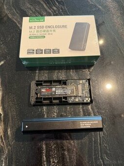 M.2 SSD Enclosure USB 4.0 Type-C 40 Gbps – nový, zabalený