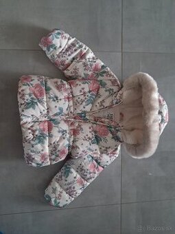 Zimná bunda pre dievčatko 12-18 mesiacov