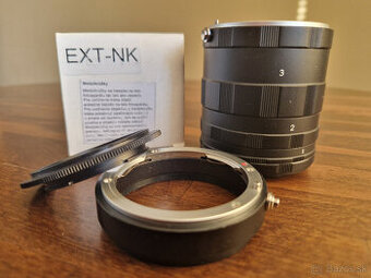 Makro medzikruzky, nikon F + makro reducia na obj. s 52 mm