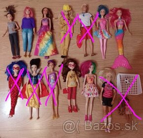Predám Barbie bábiky od Mattela, 7 ks