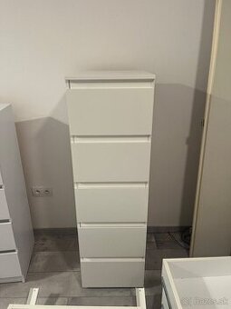 Komoda biela so šuflíkmi