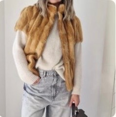 Luxusný kožúšok zo sibírskej líšky | XS / S