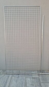 Chrómová sieť v ráme + háčiky