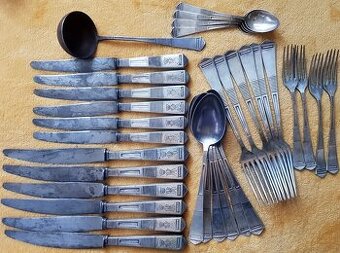 striebro, svietnik, príbor, ihlica, BOLO