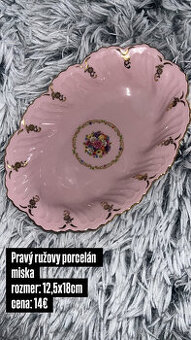 Ružový porcelán a ružová keramika