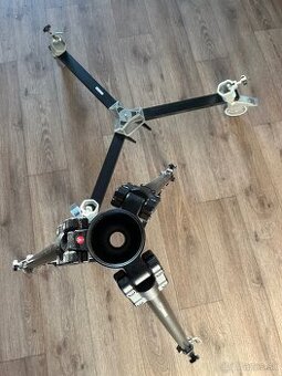 Stativ -50% Manfrotto 528XB a kolieskova zakladna 114
