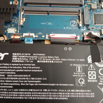 Predám ACER PREDATOR TRITON 300 PT315-52-791P NA ND