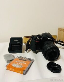 Nikon D5100 18-55mm 2x batéria