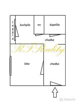 RFReality veľký 1 izbový byt s loggiou - Sásova