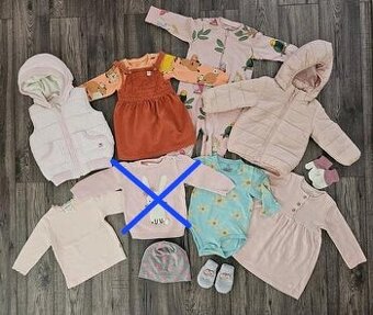 Jesenný balík oblečenia pre dievčatko 80