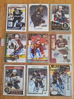 Hokejove karty,kartičky autogramy.