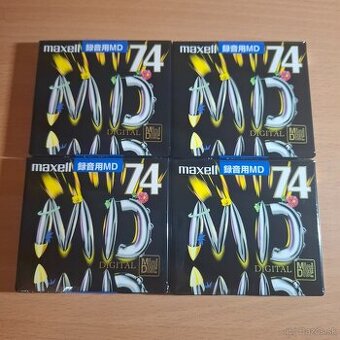 Maxell - MD 74 min / Japan / Minidisc / Balík No15 / 4ks / n