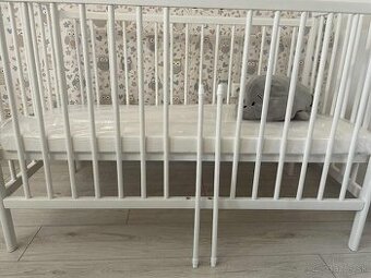 Drevená detská postieľka 120x60 cm