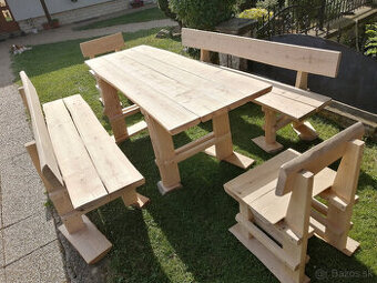 Záhradný nábytok z masivu