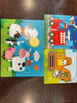 Drevené puzzle a pexeso