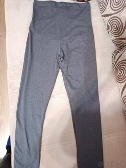 Nové sivé legíny pre tehotné, tehotenské legíny