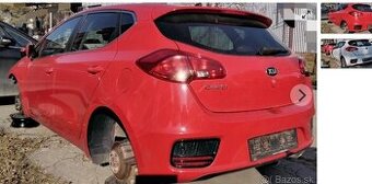 Kia Ceed 1.6 GDI 2016 predám PIATE DVERE, PLATO, DVERE bočné