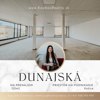 Obchodný priestor/kancelária, 122m2, Dunajská 3 Košice