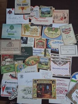 Stare vinne a alkoh.etikety