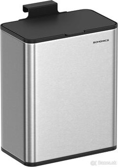 SONGMICS závesný kôš na odpad 8l – strieborný, nový