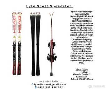 Lyže Head Supershape 160-165cm