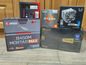MSI B450M Mortar MAX, AMD Ryzer 5600G, 16GB RAM + windows